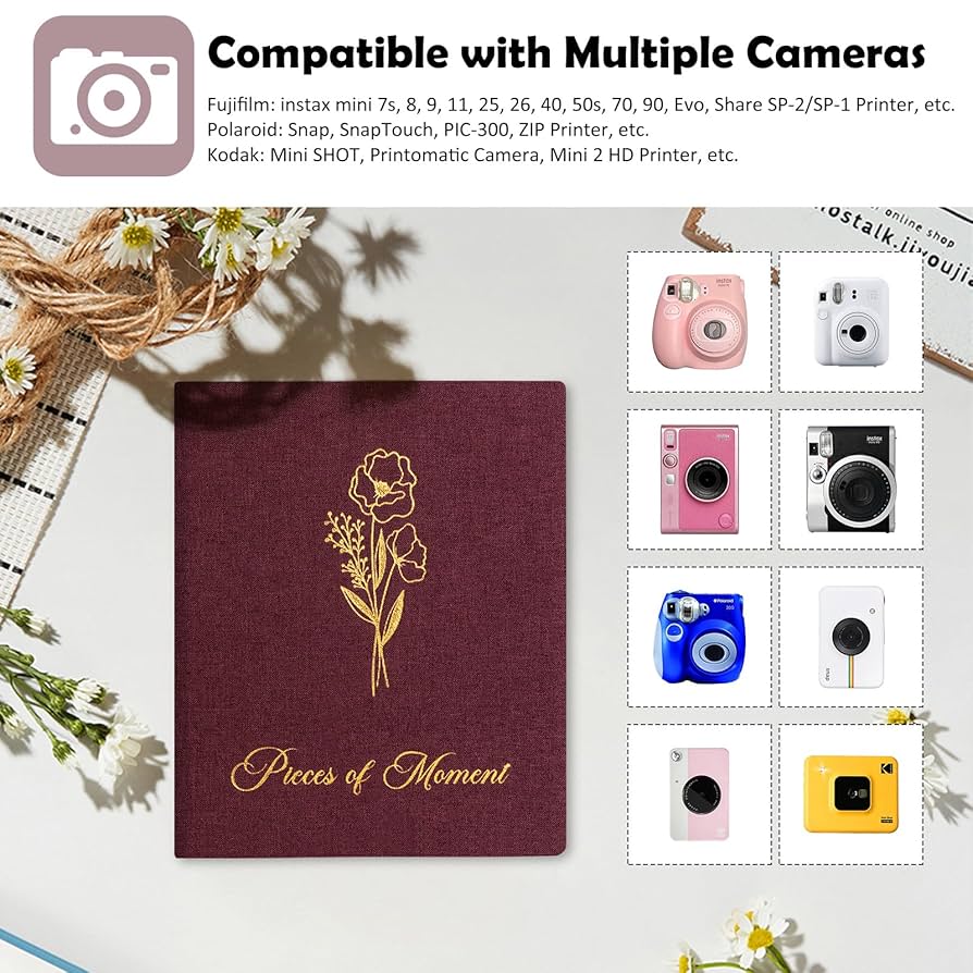 Amazon.com: Lanpn Aesthetic Polaroid Photo Album Book 2 Pack